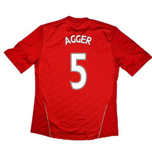 Liverpool 2010-12 Home Shirt (L) (Very Good) (Agger 5)_1