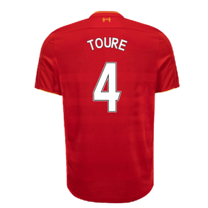 Liverpool 2016-17 Home Shirt (S) (Very Good) (Toure 4)_1