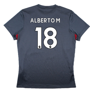 Liverpool 2017-18 New Balance Training Shirt (L) (Alberto M 18) (Excellent)_1