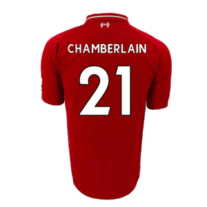 Liverpool 2018-19 Home Shirt (S) (Excellent) (Chamberlain 21)_1
