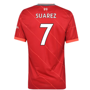 Liverpool 2021-22 Home Shirt (L)  (SUAREZ 7) (Excellent)_1