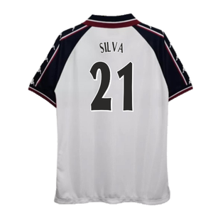 Manchester City 1997-98 Away Shirt (XL) (Good) (SILVA 21)_1