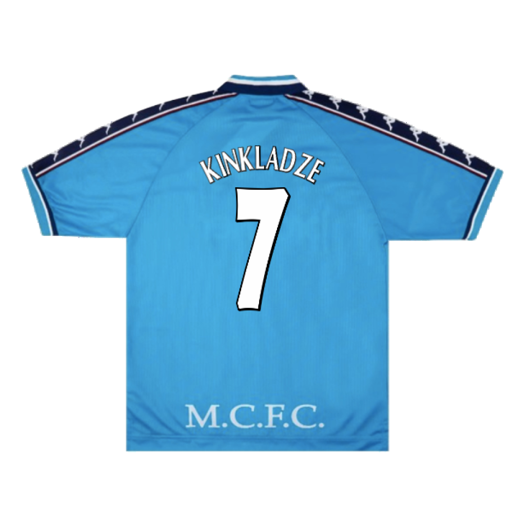 Manchester City 1997-99 Home Shirt (XL) (Excellent) (Kinkladze 7)_1
