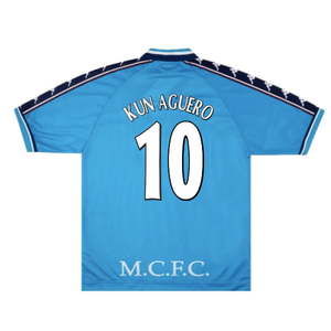 Manchester City 1997-99 Home Shirt (M) (Excellent) (KUN AGUERO 10)_1