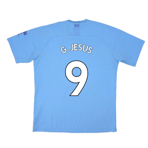 Manchester City 2019-20 Home Shirt (Excellent) (G. Jesus 9)_1