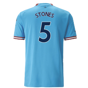 Manchester City 2022-23 Home Shirt (M) (Excellent) (Stones 5)_1