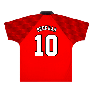 Manchester United 1996-98 Home Shirt (XL) (Excellent) (Beckham 10)_1