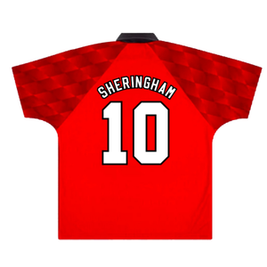 Manchester United 1996-98 Home (Youths XL) (Excellent) (Sheringham 10)_1