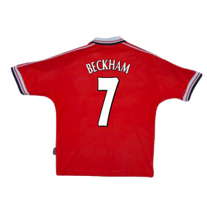 Manchester United 1998-2000 Home (M) (Very Good) (Beckham 7)_1