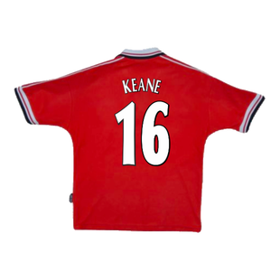 Manchester United 1998-2000 Home (M) (Very Good) (Keane 16)_1