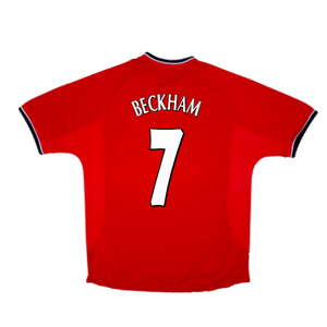 Manchester United 2000-02 Home Shirt (Excellent) (Beckham 7)_1