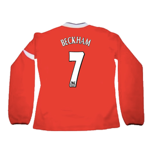 Manchester United 2004-06 Home L/S Shirt (XL) (Very Good) (BECKHAM 7)_1