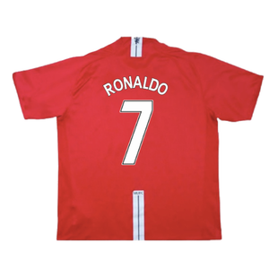 Manchester United 2007-09 Home Shirt (Excellent) (Ronaldo 7)_1