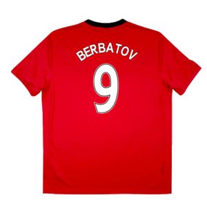 Manchester United 2009-10 Home Shirt (S) (Excellent) (Berbatov 9)_1