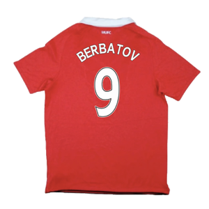 Manchester United 2010-11 Home Shirt (S) (Good) (Berbatov 9)_1