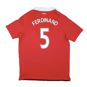 Manchester United 2010-11 Home Shirt (S) (Very Good) (Ferdinand 5)_1