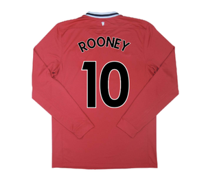 Manchester United 2011-12 Home Long Sleeve Shirt (M) Rooney #10 (Excellent) (Rooney 10)_1