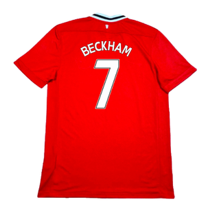 Manchester United 2011-12 Home Shirt (M) (Excellent) (BECKHAM 7)_1