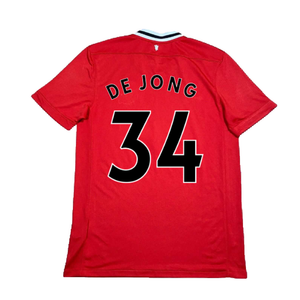 Manchester United 2011-12 Home Shirt (XL) (De Jong 34) (Excellent)_1