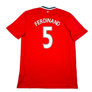 Manchester United 2011-12 Home Shirt (M) (Excellent) (Ferdinand 5)_1