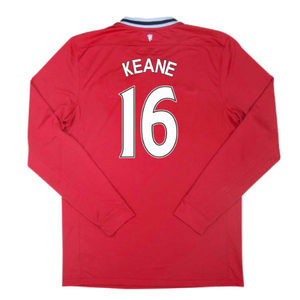 Manchester United 2011-12 Long Sleeve Home Shirt (S) (Very Good) (KEANE 16)_1