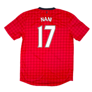 Manchester United 2012-13 Home Shirt (S) (Good) (Nani 17)_1