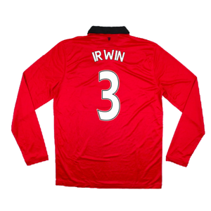 Manchester United 2013-14 Home Long Sleeve Shirt (XL) (Mint) (Irwin 3)_1