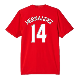 Manchester United 2015-16 Home Shirt (S) (Hernandez 14) (Good)_1