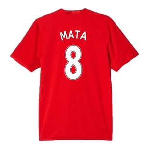 Manchester United 2015-16 Home Shirt (L) (Excellent) (Mata 8)_1