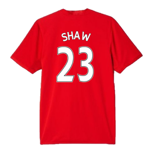 Manchester United 2015-16 Home Shirt (S) (Shaw 23) (Very Good)_1