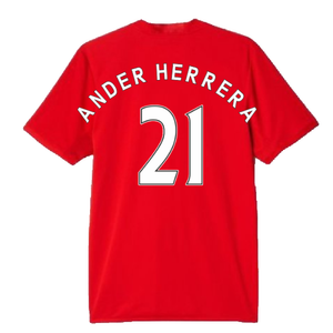 Manchester United 2016-17 Home Shirt (L) (Ander Herrera 21) (Good)_1