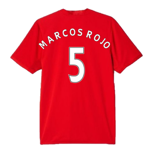 Manchester United 2016-17 Home Shirt (L) (Marcos Rojo 5) (Good)_1