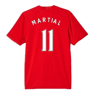 Manchester United 2016-17 Home Shirt (L) (Martial 11) (Good)_1