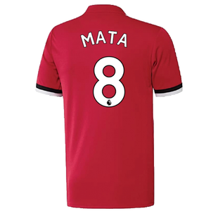 Manchester United 2017-18 Home Shirt ((Excellent) L) (Mata 8)_2