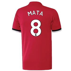 Manchester United 2017-18 Home Shirt ((Excellent) S) (Mata 8)_2