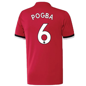 Manchester United 2017-18 Home Shirt ((Excellent) S) (Pogba 6)_2