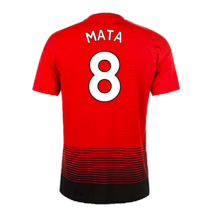 Manchester United 2018-19 Home Shirt (L) (Very Good) (Mata 8)_1