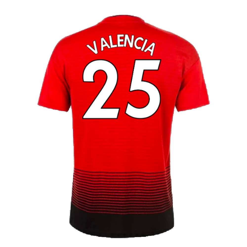 Manchester United 2018-19 Home Shirt (Excellent) (Valencia 25)_1