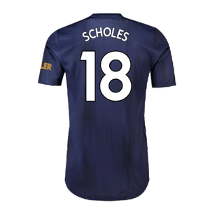 Manchester United 2018-19 Third Shirt (M) (Excellent) (Scholes 18)_1