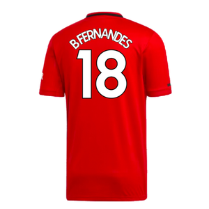 Manchester United 2019-20 Home Shirt (M) (Excellent) (B Fernandes 18)_1