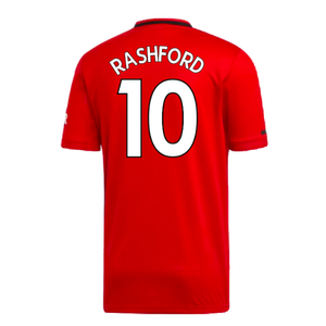 Manchester United 2019-20 Home Shirt (XL) (Very Good) (Rashford 10)_1