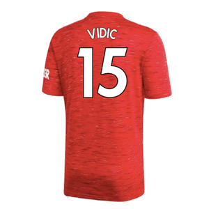 Manchester United 2020-21 Home Shirt (L) (Excellent) (VIDIC 15)_1