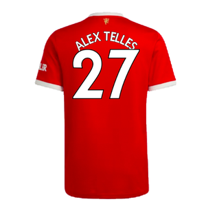 Manchester United 2021-22 Home Shirt (XL) (Good) (ALEX TELLES 27)_1