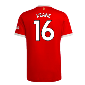 Manchester United 2021-22 Home Shirt (XL) (Good) (KEANE 16)_1