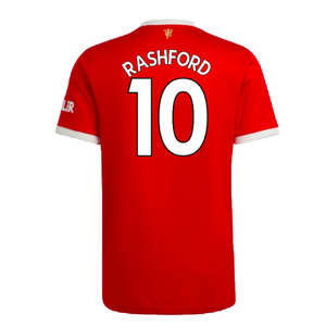 Manchester United 2021-22 Home Shirt (XL) (Good) (RASHFORD 10)_1