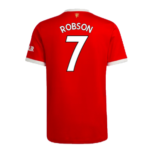 Manchester United 2021-22 Home Shirt (XL) (Good) (ROBSON 7)_1