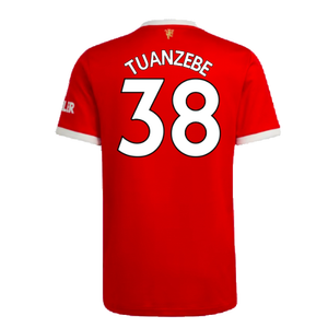 Manchester United 2021-22 Home Shirt (XL) (Good) (TUANZEBE 38)_1