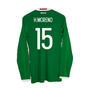 Mexico 2016-2017 Long Sleeve Home Shirt (XL) (Excellent) (H.Moreno 15)_1