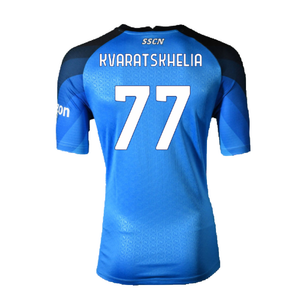 Napoli 2022-23 Home Shirt (XXL) (Excellent) (Kvaratskhelia 77)_1