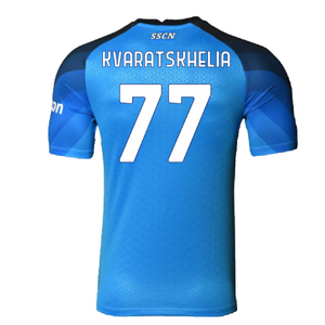 Napoli 2022-23 Player Issue Home Shirt (XL) (Fair) (Kvaratskhelia 77)_1